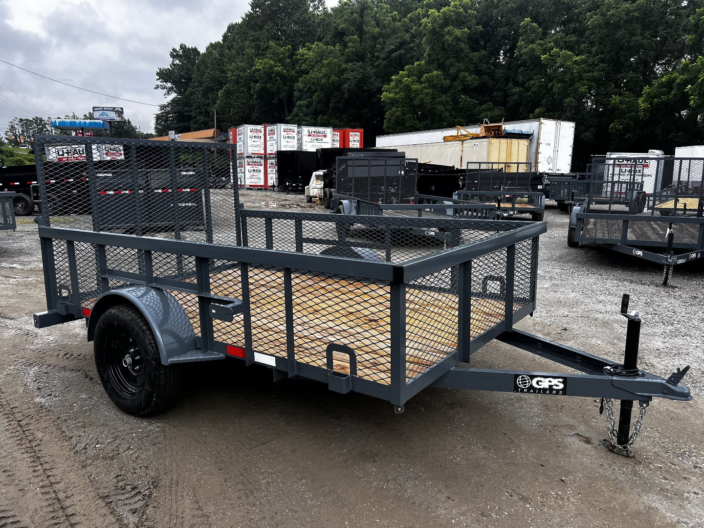 New 2025 GPS Trailers / GT Series / 76" x 12' / 3500# Axle / 48" Mesh Gate / 24" High Mesh Sides
