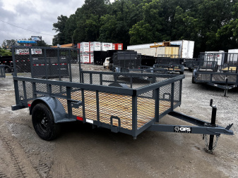 New 2025 GPS Trailers / GT Series / 76" x 12' / 3500# Axle / 48" Mesh Gate / 24" High Mesh Sides