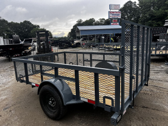 New 2025 GPS Trailers / GT Series / 76" x 12' / 3500# Axle / 48" Mesh Gate / 24" High Mesh Sides