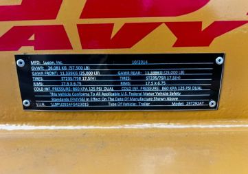 Used 2015 Custom Heavy Haul Tilt Trailer / 25T292AT Series / 102" Wide x 29' Long / 24' Tilt Deck, 5' Stationary / 2-25,000# Air Brakes / Tool Box / Dual Jost Jacks / New Oak Floor / Refurbished at the factory