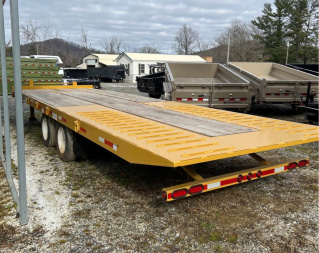 Used 2015 Custom Heavy Haul Tilt Trailer / 25T292AT Series / 102" Wide x 29' Long / 24' Tilt Deck, 5' Stationary / 2-25,000# Air Brakes / Tool Box / Dual Jost Jacks / New Oak Floor / Refurbished at the factory