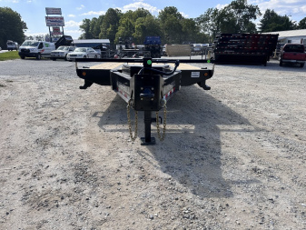 New 2025 Iron Bull FLP Series 102"x25' / 2-10,000# Electric Brake Axles / 16" Dual Wheels / 5' Rampage Ramps / Deckover Trailer