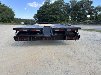 New 2025 Iron Bull FLP Series 102"x25' / 2-10,000# Electric Brake Axles / 16" Dual Wheels / 5' Rampage Ramps / Deckover Trailer