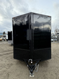 New 2025 Homesteader Trailers / 714IT Intrepid OHV / 7' Interior Height / .030 Black Aluminum w/ Black Out Pkg / Ramp Rear Door / 32" Side Door / 4-Recessed Floor D-Rings / ATP 24" High on sides and ramp door