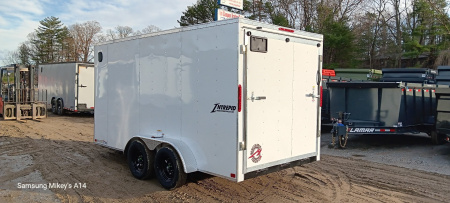New 2025 Homesteader Trailers / 714IT Intrepid / 6'6" Interior Height / .030 White Aluminum / Ramp Rear Door / 32" Side Door