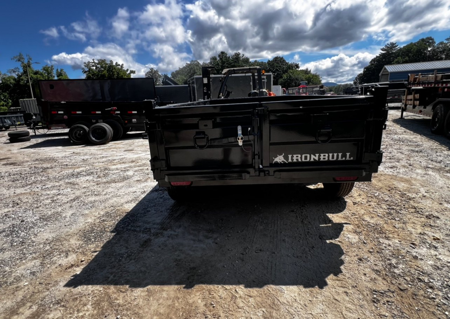 New 2025 IRON BULL DTB Series ( Baby Bull ) 5x10 / 2-3500# Electric brake Axles / Single Cylinder / Ramps / Combo Rear Gate / Tarp System