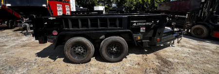 New 2025 IRON BULL DTB Series ( Baby Bull ) 5x10 / 2-3500# Electric brake Axles / Single Cylinder / Ramps / Combo Rear Gate / Tarp System