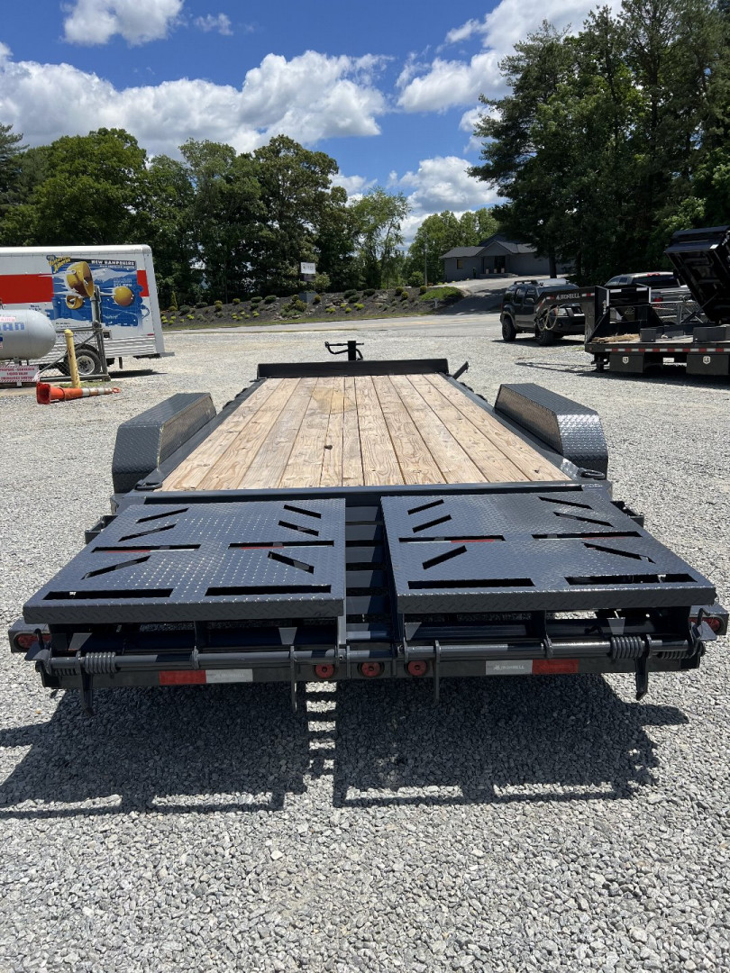 New 2025 Iron Bull EWB Series Equipment Trailer / 83"x20 / 2-7,000# Electric Brake Axles / Rampage Ramps / Jumbo Toolbox