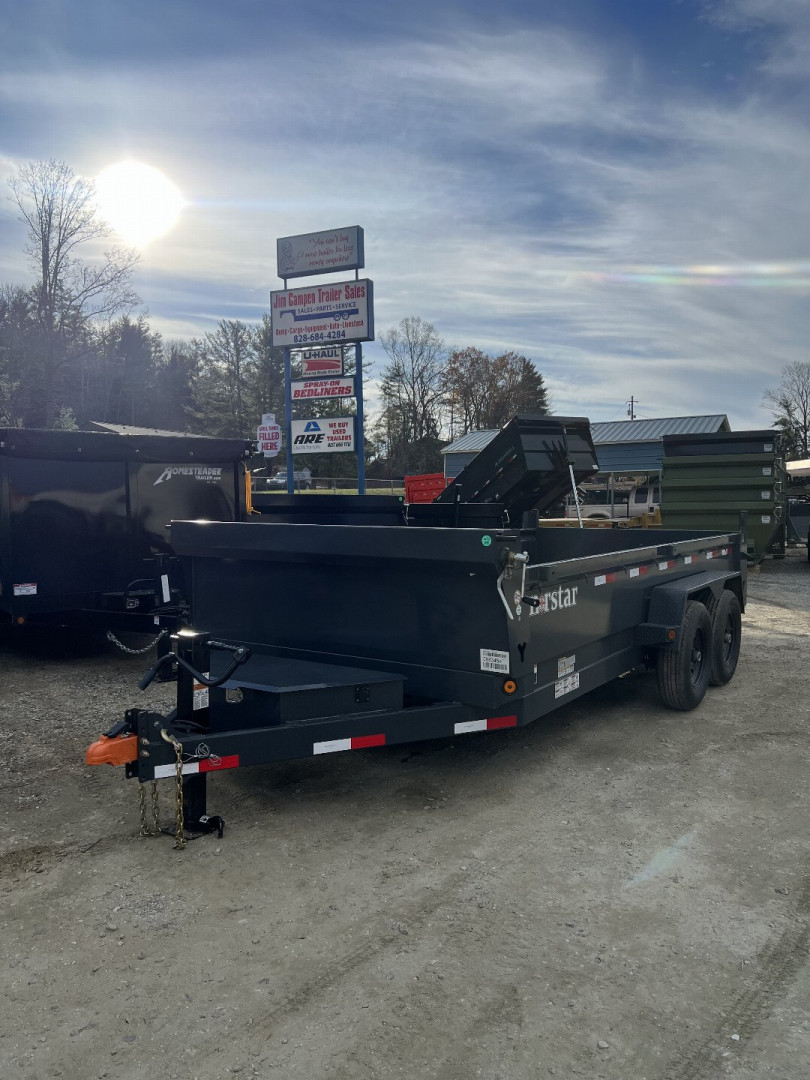 New 2024 Norstar DCB Series / 83" X 16' / 2-7,000# Electric Brake Axles / Scissor Hoist / Barn Door Rear Gates