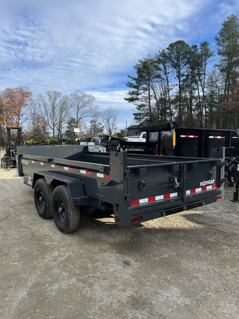 New 2024 Norstar DCB Series / 83" X 16' / 2-7,000# Electric Brake Axles / Scissor Hoist / Barn Door Rear Gates