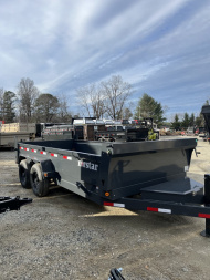 New 2024 Norstar DCB Series / 83" X 16' / 2-7,000# Electric Brake Axles / Scissor Hoist / Barn Door Rear Gates