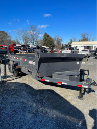 New 2024 Norstar DCB Series / 83" X 16' / 2-7,000# Electric Brake Axles / Scissor Hoist / Barn Door Rear Gates