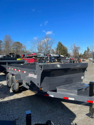 New 2024 Norstar DCB Series / 83" X 16' / 2-7,000# Electric Brake Axles / Scissor Hoist / Barn Door Rear Gates