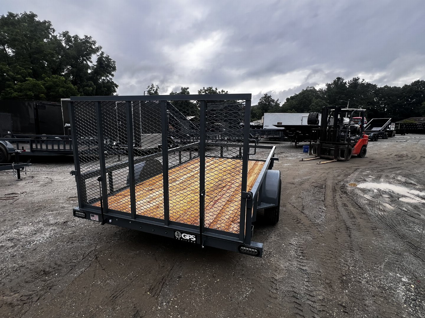 New 2024 GPS Trailers / GT Series / 76" x 12' / 3500# Axle / 48" Mesh Gate