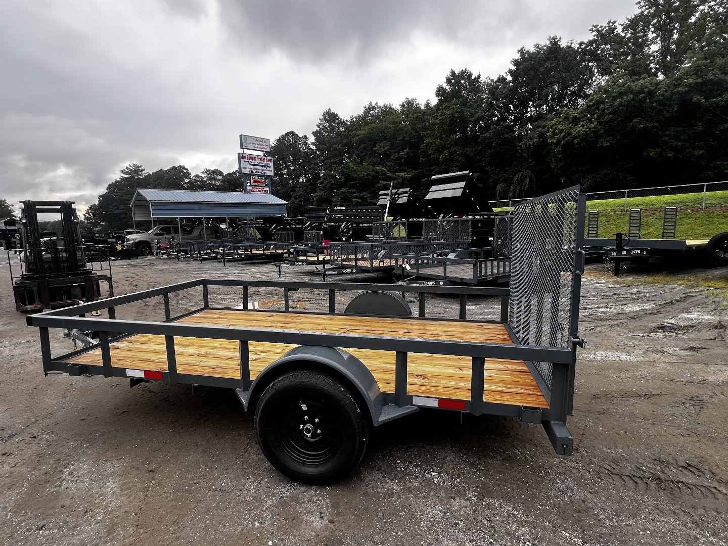 New 2024 GPS Trailers / GT Series / 76" x 12' / 3500# Axle / 48" Mesh Gate
