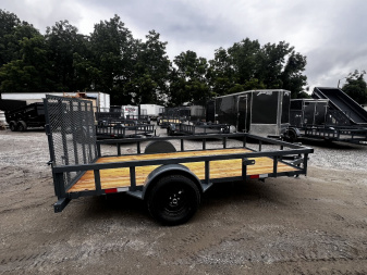 New 2024 GPS Trailers / GT Series / 76" x 12' / 3500# Axle / 48" Mesh Gate
