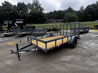 New 2024 GPS Trailers / GT Series / 76" x 12' / 3500# Axle / 48" Mesh Gate