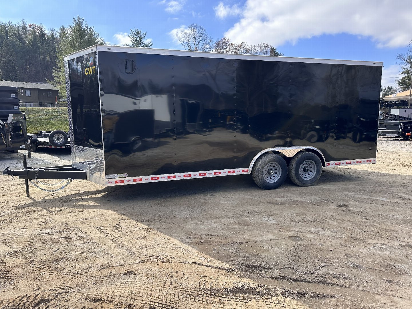 New 2025 Covered Wagon Trailers 8.5X20TA5 Cargo / Enclosed Trailer/ 8.5X20 / 2-7,000# AXLES / 7' INTERIOR / .030 BLACK / 12" O/C CROSSMEMBERS/ 12" O/C WALL POST / SPARE TIRE AND WHEEL
