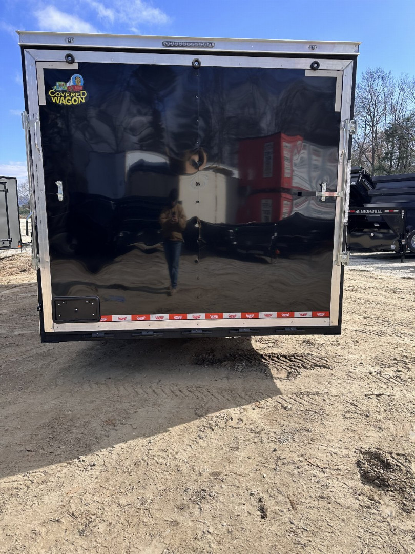 New 2025 Covered Wagon Trailers 8.5X20TA5 Cargo / Enclosed Trailer/ 8.5X20 / 2-7,000# AXLES / 7' INTERIOR / .030 BLACK / 12" O/C CROSSMEMBERS/ 12" O/C WALL POST / SPARE TIRE AND WHEEL