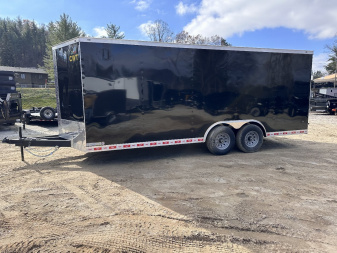 New 2025 Covered Wagon Trailers 8.5X20TA5 Cargo / Enclosed Trailer/ 8.5X20 / 2-7,000# AXLES / 7' INTERIOR / .030 BLACK / 12" O/C CROSSMEMBERS/ 12" O/C WALL POST / SPARE TIRE AND WHEEL