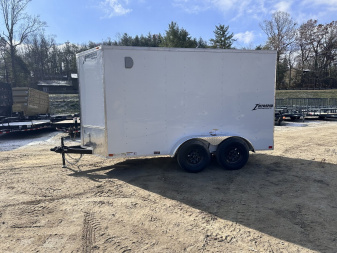 New 2025 Homesteader Trailer / 612IT / 6' wide x 12' Long / 32" Side Door w/ RV Lock / Ramp Rear Door / 6'6' Interior Height / .030 White Aluminum