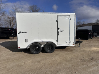 New 2025 Homesteader Trailer / 612IT / 6' wide x 12' Long / 32" Side Door w/ RV Lock / Ramp Rear Door / 6'6' Interior Height / .030 White Aluminum