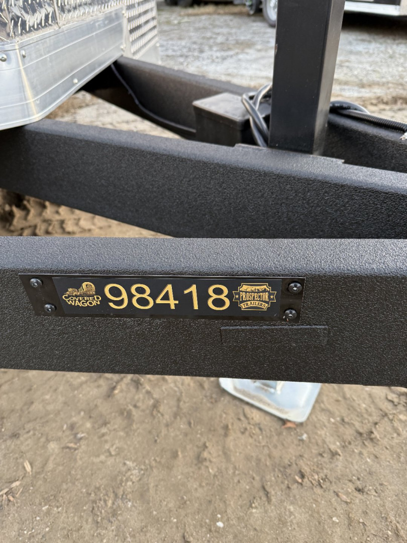 New 2025 Covered Wagon Trailers 8.5X16 TA3 Gold Series / Steel Floor Pkg Cargo / Enclosed Trailer / 7' Interior Height / 48" Side door with pull out step / 5200# Electric Brake Axles / Steel Floor with 12" Steel Kick plate / .080 Charcoal Poly Core Siding