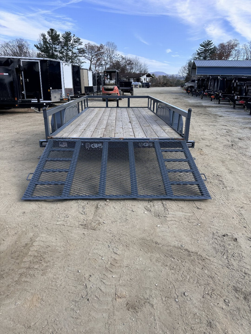 New 2025 GPS Trailers Utility Trailer / GTT7167K Series / 7x16 / HD Rear Mesh Gate / 8k Drop Leg Jack / 2-3500# Electric Brake Axles