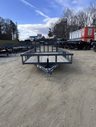 New 2025 GPS Trailers Utility Trailer / GTT7167K Series / 7x16 / HD Rear Mesh Gate / 8k Drop Leg Jack / 2-3500# Electric Brake Axles