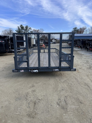 New 2025 GPS Trailers Utility Trailer / GTT7167K Series / 7x16 / HD Rear Mesh Gate / 8k Drop Leg Jack / 2-3500# Electric Brake Axles