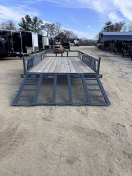 New 2025 GPS Trailers Utility Trailer / GTT7167K Series / 7x16 / HD Rear Mesh Gate / 8k Drop Leg Jack / 2-3500# Electric Brake Axles