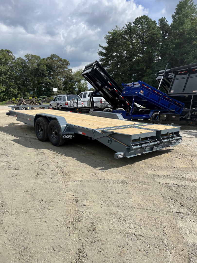 New 2024 GPS Trailers Equipment Trailer / EH2414K Series / MACDADDY RAMPS / 2-7,000# Electric Brake Axles / PT Wood Floor / 12K Drop Leg Jack