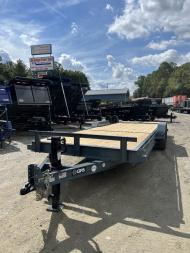 New 2024 GPS Trailers Equipment Trailer / EH2414K Series / MACDADDY RAMPS / 2-7,000# Electric Brake Axles / PT Wood Floor / 12K Drop Leg Jack
