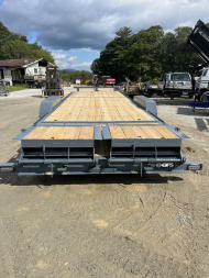 New 2024 GPS Trailers Equipment Trailer / EH2414K Series / MACDADDY RAMPS / 2-7,000# Electric Brake Axles / PT Wood Floor / 12K Drop Leg Jack