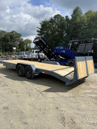 New 2024 GPS Trailers Equipment Trailer / EH2414K Series / MACDADDY RAMPS / 2-7,000# Electric Brake Axles / PT Wood Floor / 12K Drop Leg Jack
