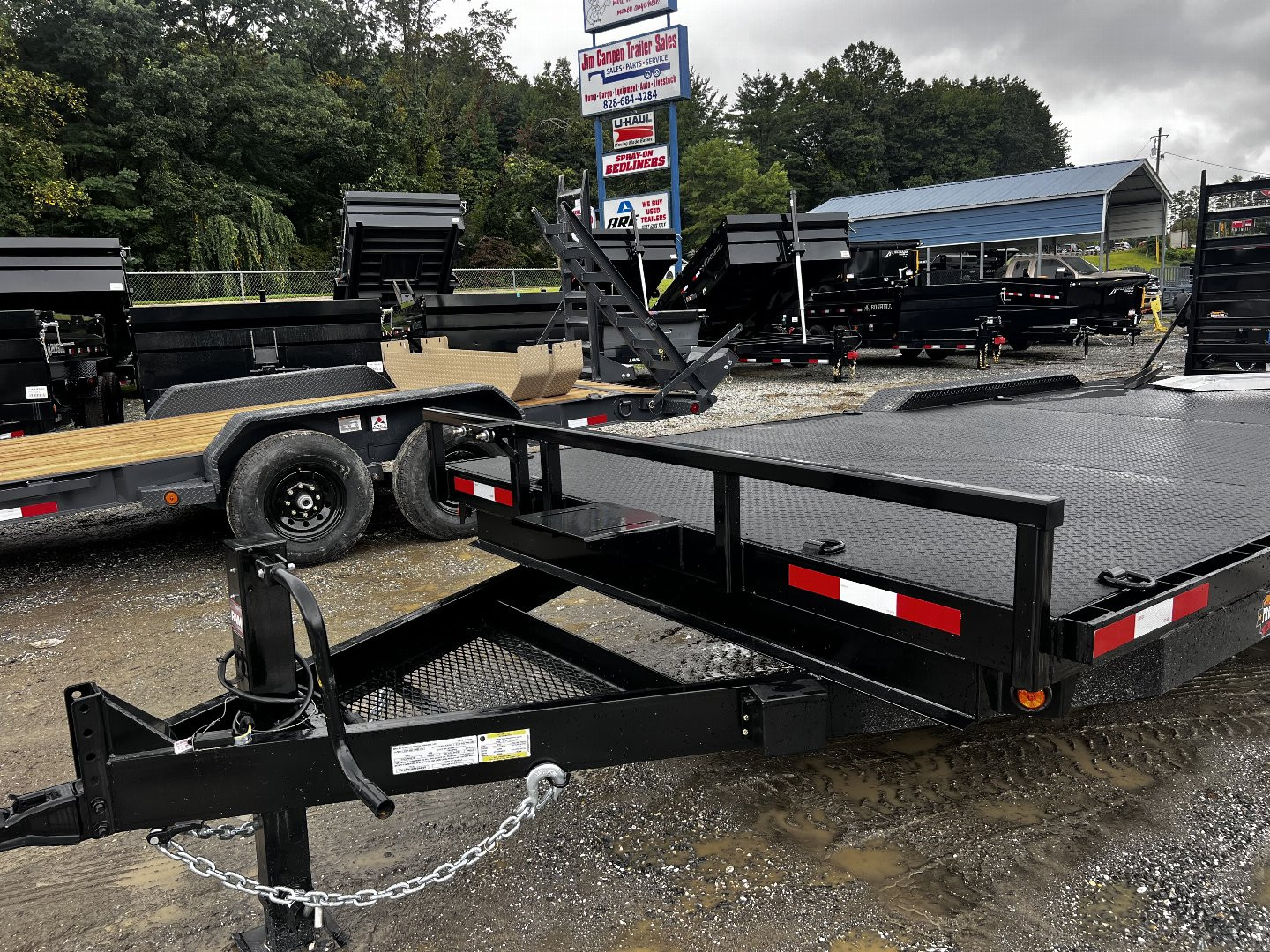 New 2024 Prospector Drive Over Fender Equipment Trailer by Covered Wagon Trailers / EQ-8.5X24X14 Equipment Trailer/ 2-7,000# Electric Brake Axles / 8.5x24' Steel Floor w/ Spray On Bedliner Coating