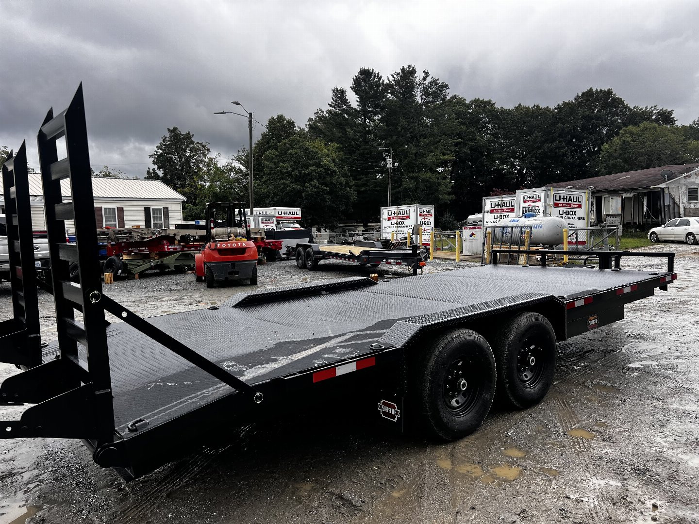 New 2024 Prospector Drive Over Fender Equipment Trailer by Covered Wagon Trailers / EQ-8.5X24X14 Equipment Trailer/ 2-7,000# Electric Brake Axles / 8.5x24' Steel Floor w/ Spray On Bedliner Coating