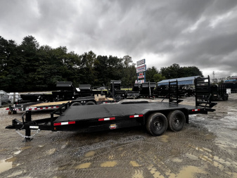 New 2024 Prospector Drive Over Fender Equipment Trailer by Covered Wagon Trailers / EQ-8.5X24X14 Equipment Trailer/ 2-7,000# Electric Brake Axles / 8.5x24' Steel Floor w/ Spray On Bedliner Coating