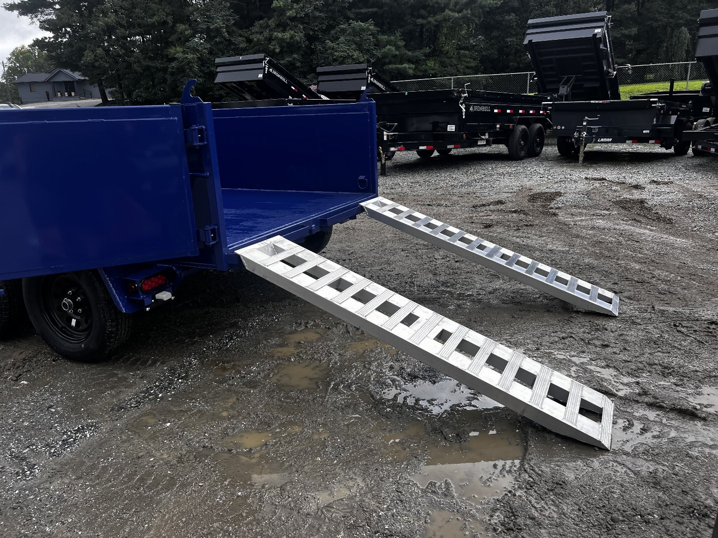New 2025 Prospector Dump Trailer By Covered Wagon Trailers / D-6X10TA-2-7K Dump Trailer / 6x10 / 2-3500# Electric Brake Axles / 10 Ga 24" High Sides / Barn Door Rear Gate / 10 Ga Steel Floor / Power Up / Power Down Hydraulics