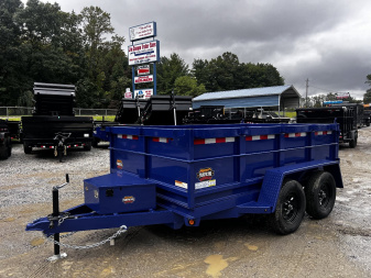 New 2025 Prospector Dump Trailer By Covered Wagon Trailers / D-6X10TA-2-7K Dump Trailer / 6x10 / 2-3500# Electric Brake Axles / 10 Ga 24" High Sides / Barn Door Rear Gate / 10 Ga Steel Floor / Power Up / Power Down Hydraulics
