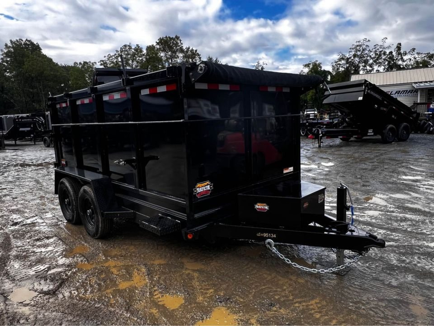 New 2024 Prospector Dump Trailer by Covered Wagon Trailers / D-6X12TA-4-10K Dump Trailer / 6x12 / 10,000# Capacity / 48" High Sides / Aluminum Ramps / Barn Door Rear Gates / Tarp