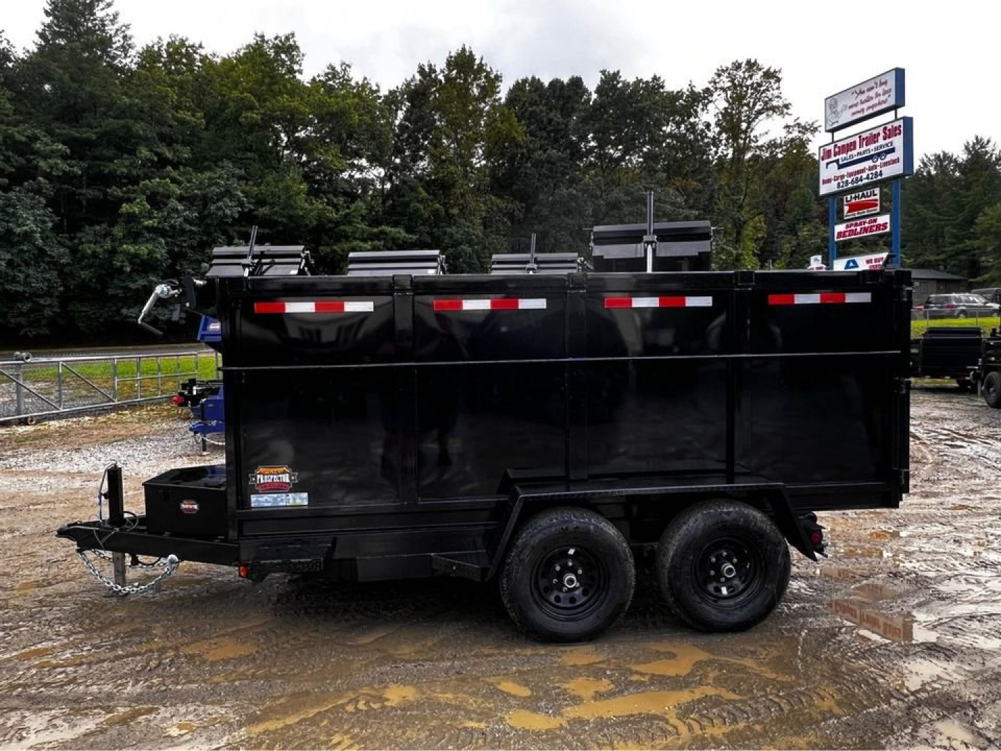 New 2024 Prospector Dump Trailer by Covered Wagon Trailers / D-6X12TA-4-10K Dump Trailer / 6x12 / 10,000# Capacity / 48" High Sides / Aluminum Ramps / Barn Door Rear Gates / Tarp
