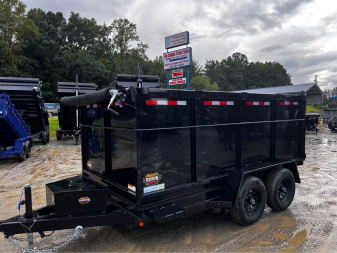 New 2024 Prospector Dump Trailer by Covered Wagon Trailers / D-6X12TA-4-10K Dump Trailer / 6x12 / 10,000# Capacity / 48" High Sides / Aluminum Ramps / Barn Door Rear Gates / Tarp