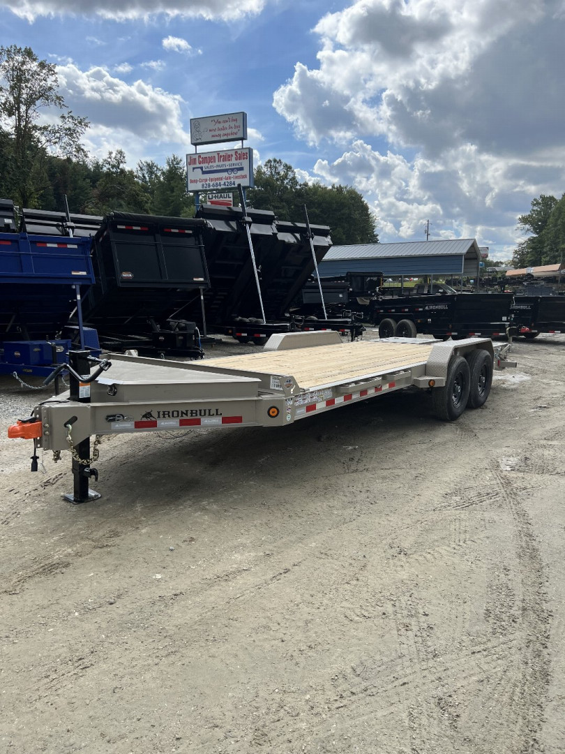New 2024 Iron Bull EWB Series Equipment Trailer / 83"x20 / 2-7,000# Electric Brake Axles / Rampage Ramps / Jumbo Toolbox