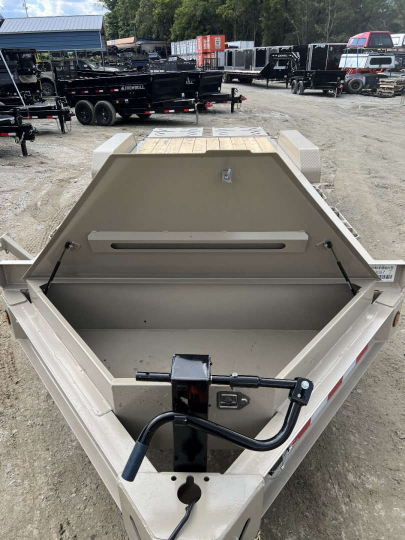New 2024 Iron Bull EWB Series Equipment Trailer / 83"x20 / 2-7,000# Electric Brake Axles / Rampage Ramps / Jumbo Toolbox