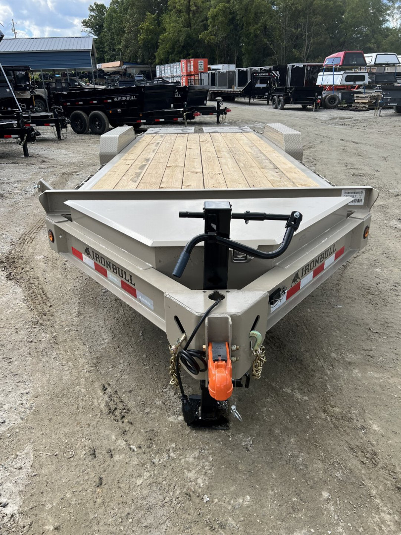 New 2024 Iron Bull EWB Series Equipment Trailer / 83"x20 / 2-7,000# Electric Brake Axles / Rampage Ramps / Jumbo Toolbox