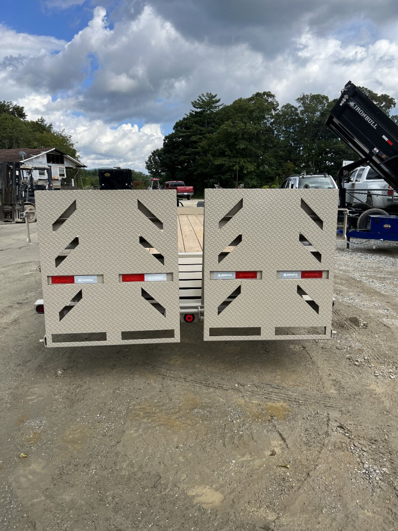 New 2024 Iron Bull EWB Series Equipment Trailer / 83"x20 / 2-7,000# Electric Brake Axles / Rampage Ramps / Jumbo Toolbox