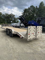 New 2024 Iron Bull EWB Series Equipment Trailer / 83"x20 / 2-7,000# Electric Brake Axles / Rampage Ramps / Jumbo Toolbox