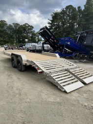 New 2024 Iron Bull EWB Series Equipment Trailer / 83"x20 / 2-7,000# Electric Brake Axles / Rampage Ramps / Jumbo Toolbox