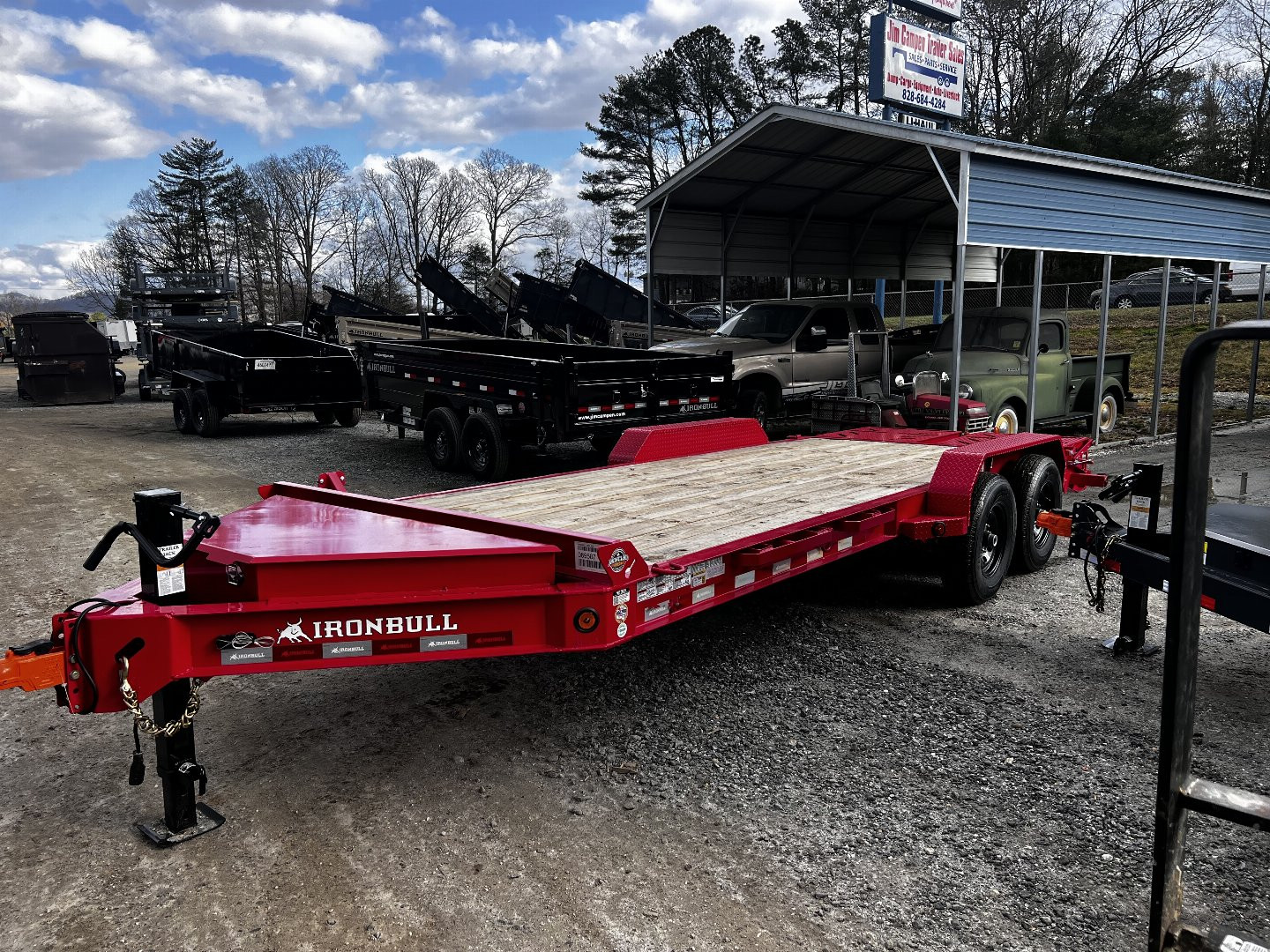 New 2024 Iron Bull EWB Series Equipment Trailer / 83"x20 / 2-7,000# Electric Brake Axles / Rampage Ramps / Jumbo Toolbox